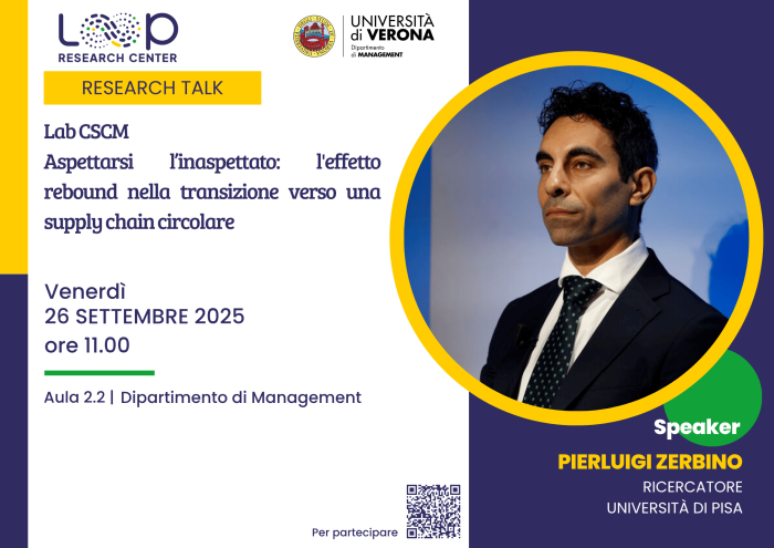 Il Lab CSCM invita Pierluigi Zerbino a intervenire in un Research Talk