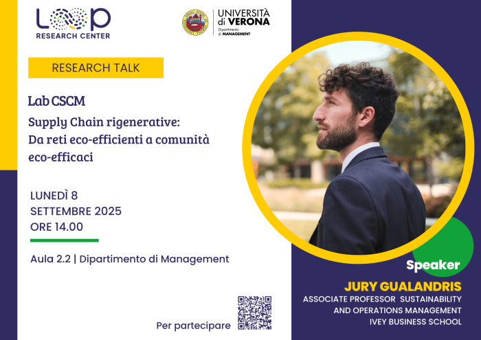 Il LOOP riceve in visita il prof. Gualandris dalla Ivey Business School